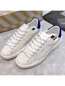 Golden Goose Purestar White Calfskin Sneaker Blue 2021 35