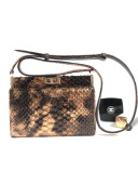 Chanel Python Leather Reissue Clutch Bag A57388 Gold 2018