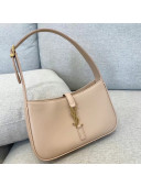 Saint Laurent LE 5 À 7 Hobo Bag in Smooth Calfskin 657228 Light Pink 2021