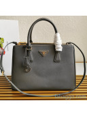 Prada Medium Saffiano Leather Prada Galleria Bag 1BA274 Grey 2020