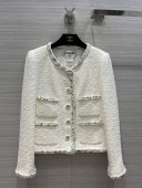 Chanel Tweed Jacket CHJ30159 White 2022