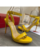 Christian Louboutin Calfskin Sandals 10cm/12cm Yellow 2021