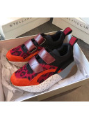 Stella McCartney Eclypse Velcro Suede Sneaker Red 2019