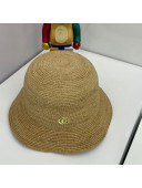 Gucci Raffie Woven Bucket Hat Beige 2021