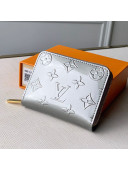 Louis Vuitton Zippy Coin Purse in Monogram Patent Calfskin M60067 Silver 2020