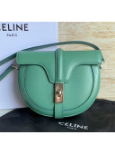 Celine Small Besace 16 Bag in Natural Calfskin Green 2020