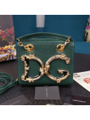 Dolce&Gabbana Small DG Girls Top Handle Bag in Calfskin Green 2021