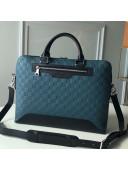 Louis Vuitton Avenue Soft Damier Leather Briefcase Top Handle Bag N41021 Peacock Blue 2019