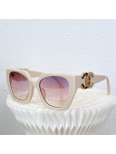 Chanel Sunglasses CHS801103 White 2022