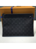 Louis Vuitton Discovery Pochette Monogram Canvas Pouch M62291 All Black 2019