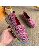 Louis Vuitton Since 1854 Starboard Flat Espadrilles 1A8D4M Burgundy 2020 (For Women and Men)