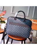 Louis Vuitton Porte-Documents Business Bag in Damier Canvas N41347 Black 2021