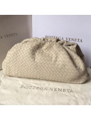 Bottega Veneta LargeThe Pouch Clutch in Woven Leather White 2019