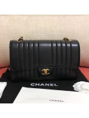 Chanel Striped Lambskin Flap Bag 2019