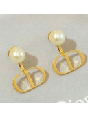 Dior Petit CD Pearl Short Earrings 2019