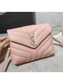 Saint Laurent LOULOU TOY Bag IN MATELASSÉ "Y" Leather 467072 Pink 2020