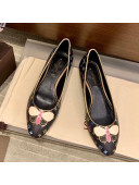 Louis Vuitton Monogram Canvas Ballerinas with Bee Bow Black 2020