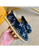 Louis Vuitton Starboard Animal Print Monogram Flat Espadrilles Blue/White (For Women and Men)