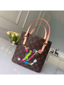 Louis Vuitton Monogram Canvas Tote Bag With Muliticolor Logo 2020