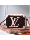 Louis Vuitton Teddy LV Monogram Wool Camera Bag M68599 Brown/White 2019