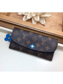 Louis Vuitton Emilie Wallet in Monogram Canvas M63895 Blue Jean