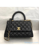 Chanel Small Flap Bag with Top Handle in Grained Calfskin A92990 2020(Top Quality)