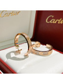 Cartier Love Earrings with Crystals CE32206 Pink Gold 2022