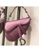 Dior Mini Saddle Bag in Pink Silk 2019