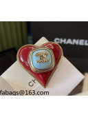 Chanel Love Brooch Red/Light Blue 2021 1108102