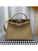 Fendi Iconic Medium Striped Lining Bag Beige 2019