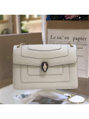 Bvlgari Serpenti Forever Medium Shoulder Bag 27.5cm White 2021