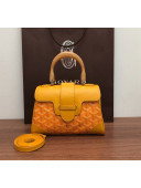 Goyard Saigon Mini Flap Top Handle Bag Yellow