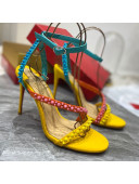 Christian Louboutin Studde Sandals 10cm Yellow/Pink/Blue 2021