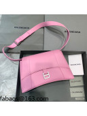 Balenciaga Hourglass Sling Back Large Bag in Calf Leather Pink 2021