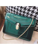 Bvlgari Serpenti Forever Patent Small Shoulder Bag 20cm Green 2021