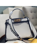 Fendi Peekaboo Iconic FF Leather Medium Bag White/Black 2020