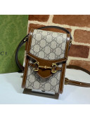 Gucci Horsebit 1955 GG Canvas Mini Bag 625615 Beige 2020