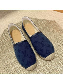 Louis Vuitton Monogram Denim Espadrilles Navy Blue 2021 08