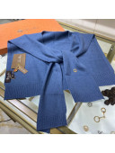 Loro Piana Cashmere Shawl Blue 2021