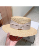 Gucci Straw Bucket Hat Beige/Pink 2021 06