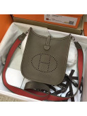 Hermes Evelyne Mini Bag in Original Togo Leather 17cm Etoupe