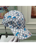 Doraemon x Gucci GG Canvas Baseball Hat White 2021