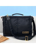 Fendi Men's Peekaboo Nylon Large Bag Black 2021