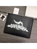 Givenchy Paris Leather Medium Pouch Black 09 2021