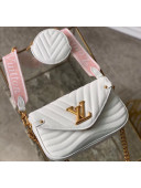 Louis Vuitton Multi Pochette New Wave Shoulder Bag M56466 White 2020