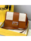 Fendi Men's Flat Baguette Bag Brown Leather 2021