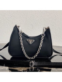 Prada Re-Edition Nylon Mini Shoulder Bag 1TT122 Black 2020