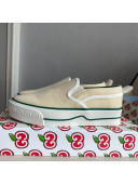 Gucci Tennis 1977 Slip-on Sneakers in Light Yellow Canvas 2021