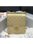 Chanel Acrylic Beads Goatskin Mini Flap Bag AS0584 Gold 2020