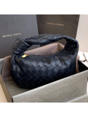 Bottega Veneta Mini BV Jodie Hobo Bag in Woven Lambskin Black 2020